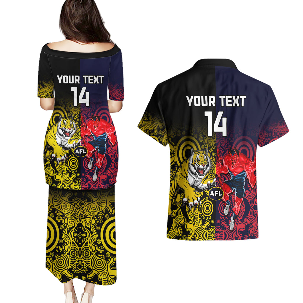 custom-demons-and-tigers-football-couples-matching-puletasi-dress-and-hawaiian-shirt-2023-together-indigenous-art
