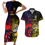 custom-demons-and-tigers-football-couples-matching-short-sleeve-bodycon-dress-and-hawaiian-shirt-2023-together-indigenous-art