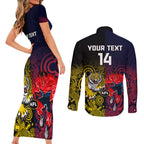 custom-demons-and-tigers-football-couples-matching-short-sleeve-bodycon-dress-and-long-sleeve-button-shirts-2023-together-indigenous-art