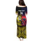 custom-demons-and-tigers-football-family-matching-puletasi-dress-and-hawaiian-shirt-2023-together-indigenous-art