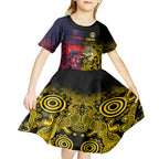 custom-demons-and-tigers-football-kid-short-sleeve-dress-2023-together-indigenous-art