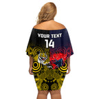 custom-demons-and-tigers-football-off-shoulder-short-dress-2023-together-indigenous-art