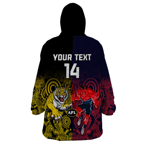 custom-demons-and-tigers-football-wearable-blanket-hoodie-2023-together-indigenous-art