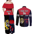 custom-demons-and-tigers-football-couples-matching-off-shoulder-maxi-dress-and-long-sleeve-button-shirts-2023-together-sporty-version