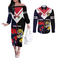 custom-demons-and-tigers-football-couples-matching-off-the-shoulder-long-sleeve-dress-and-long-sleeve-button-shirts-2023-together-sporty-version