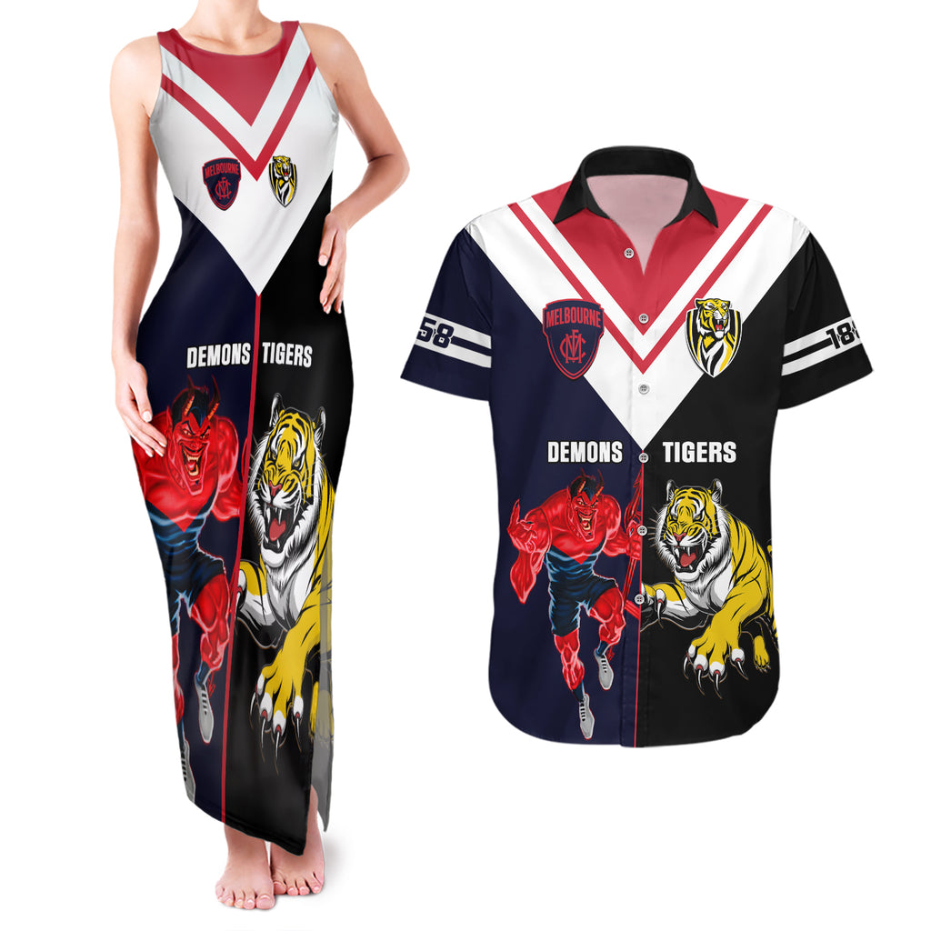 custom-demons-and-tigers-football-couples-matching-tank-maxi-dress-and-hawaiian-shirt-2023-together-sporty-version
