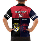 custom-demons-and-tigers-football-family-matching-short-sleeve-bodycon-dress-and-hawaiian-shirt-2023-together-sporty-version