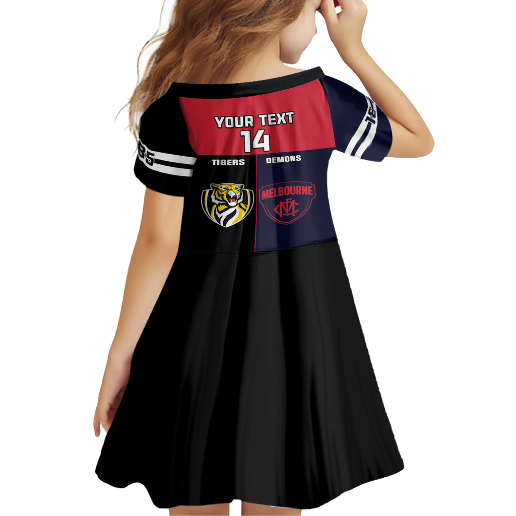 custom-demons-and-tigers-football-kid-short-sleeve-dress-2023-together-sporty-version