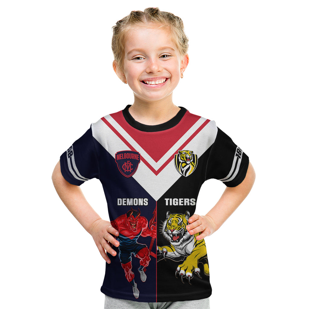 custom-demons-and-tigers-football-kid-t-shirt-2023-together-sporty-version