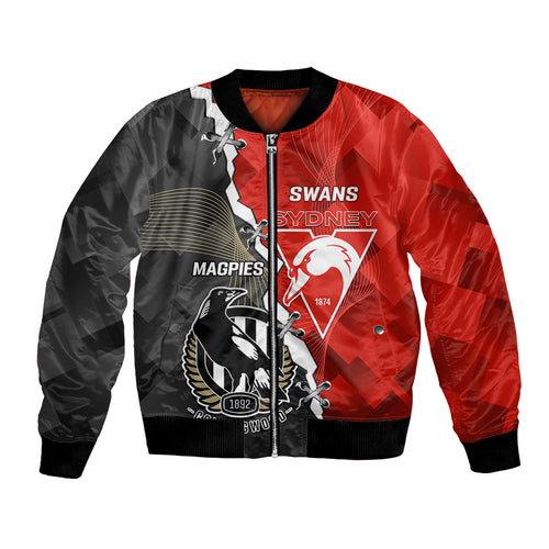 personalised-collingwood-and-swans-football-bomber-jacket-2023-together-sporty-style