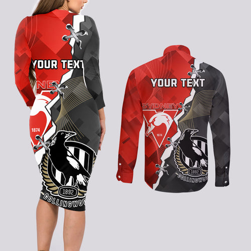 personalised-collingwood-and-swans-football-couples-matching-long-sleeve-bodycon-dress-and-long-sleeve-button-shirts-2023-together-sporty-style