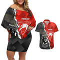 personalised-collingwood-and-swans-football-couples-matching-off-shoulder-short-dress-and-hawaiian-shirt-2023-together-sporty-style