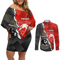personalised-collingwood-and-swans-football-couples-matching-off-shoulder-short-dress-and-long-sleeve-button-shirts-2023-together-sporty-style