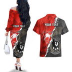 personalised-collingwood-and-swans-football-couples-matching-off-the-shoulder-long-sleeve-dress-and-hawaiian-shirt-2023-together-sporty-style
