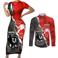 personalised-collingwood-and-swans-football-couples-matching-short-sleeve-bodycon-dress-and-long-sleeve-button-shirts-2023-together-sporty-style