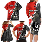 personalised-collingwood-and-swans-football-family-matching-long-sleeve-bodycon-dress-and-hawaiian-shirt-2023-together-sporty-style