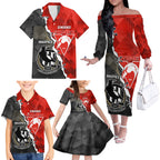 personalised-collingwood-and-swans-football-family-matching-off-shoulder-long-sleeve-dress-and-hawaiian-shirt-2023-together-sporty-style