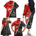 personalised-collingwood-and-swans-football-family-matching-off-shoulder-long-sleeve-dress-and-hawaiian-shirt-2023-together-sporty-style