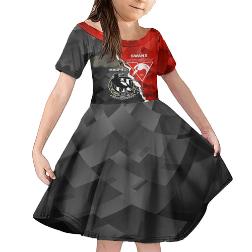 personalised-collingwood-and-swans-football-family-matching-summer-maxi-dress-and-hawaiian-shirt-2023-together-sporty-style