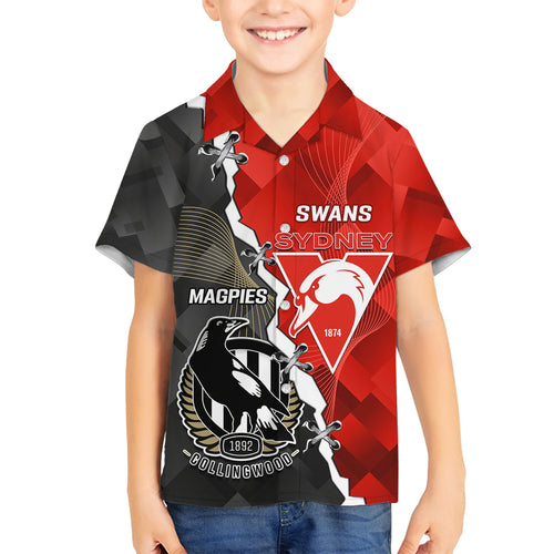 personalised-collingwood-and-swans-football-family-matching-tank-maxi-dress-and-hawaiian-shirt-2023-together-sporty-style