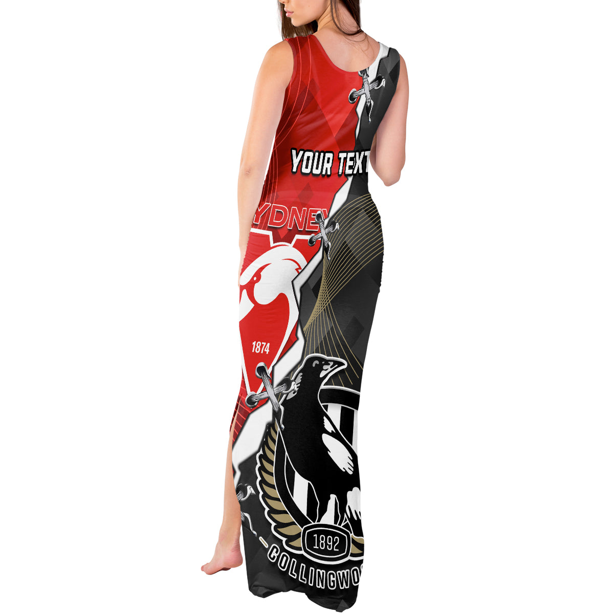 personalised-collingwood-and-swans-football-tank-maxi-dress-2023-together-sporty-style