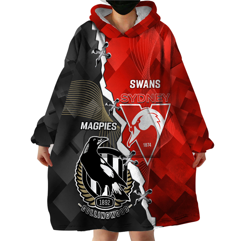 personalised-collingwood-and-swans-football-wearable-blanket-hoodie-2023-together-sporty-style