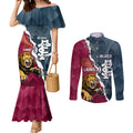 personalised-lions-and-blues-football-couples-matching-mermaid-dress-and-long-sleeve-button-shirts-2023-together-sporty-style