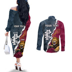 personalised-lions-and-blues-football-couples-matching-off-the-shoulder-long-sleeve-dress-and-long-sleeve-button-shirts-2023-together-sporty-style