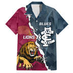 personalised-lions-and-blues-football-family-matching-off-shoulder-long-sleeve-dress-and-hawaiian-shirt-2023-together-sporty-style