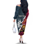 personalised-lions-and-blues-football-family-matching-off-shoulder-long-sleeve-dress-and-hawaiian-shirt-2023-together-sporty-style