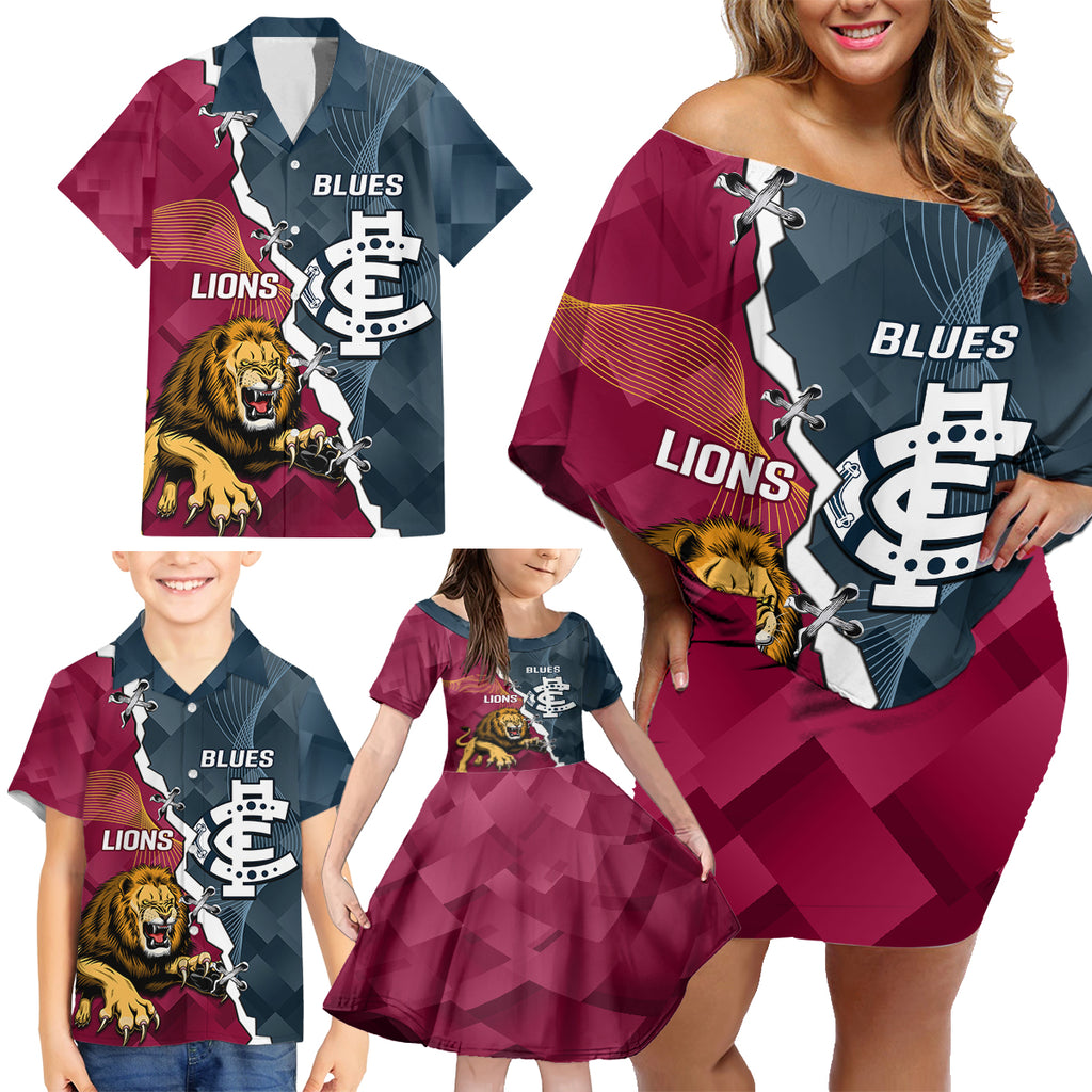 personalised-lions-and-blues-football-family-matching-off-shoulder-short-dress-and-hawaiian-shirt-2023-together-sporty-style