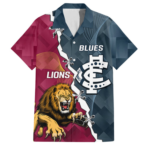 personalised-lions-and-blues-football-family-matching-off-shoulder-short-dress-and-hawaiian-shirt-2023-together-sporty-style