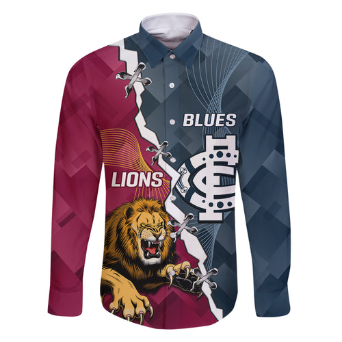 personalised-lions-and-blues-football-family-matching-off-shoulder-short-dress-and-hawaiian-shirt-2023-together-sporty-style