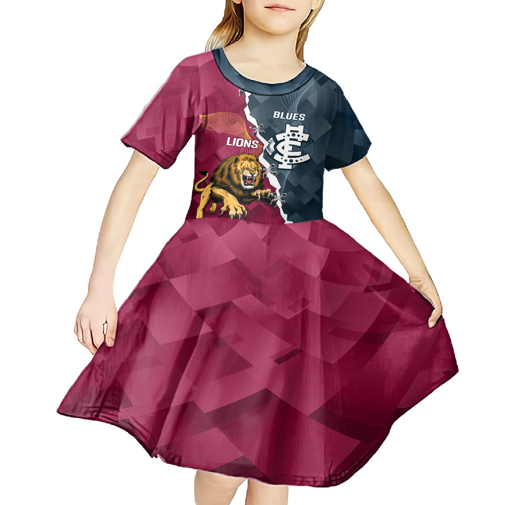 personalised-lions-and-blues-football-kid-short-sleeve-dress-2023-together-sporty-style