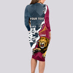 personalised-lions-and-blues-football-long-sleeve-bodycon-dress-2023-together-sporty-style