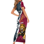 personalised-lions-and-blues-football-short-sleeve-bodycon-dress-2023-together-sporty-style