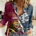 personalised-lions-and-blues-football-women-casual-shirt-2023-together-sporty-style