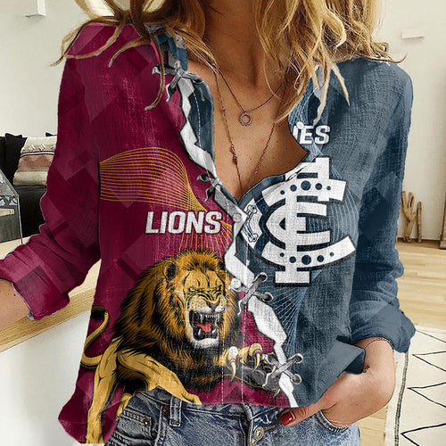 personalised-lions-and-blues-football-women-casual-shirt-2023-together-sporty-style