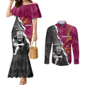 personalised-warriors-and-broncos-rugby-couples-matching-mermaid-dress-and-long-sleeve-button-shirts-2023-together-sporty-style