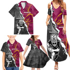 personalised-warriors-and-broncos-rugby-family-matching-summer-maxi-dress-and-hawaiian-shirt-2023-together-sporty-style