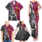personalised-warriors-and-broncos-rugby-family-matching-tank-maxi-dress-and-hawaiian-shirt-2023-together-sporty-style
