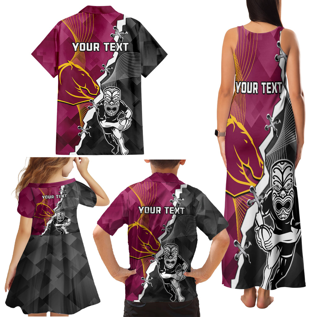 personalised-warriors-and-broncos-rugby-family-matching-tank-maxi-dress-and-hawaiian-shirt-2023-together-sporty-style