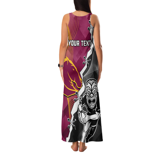 personalised-warriors-and-broncos-rugby-family-matching-tank-maxi-dress-and-hawaiian-shirt-2023-together-sporty-style