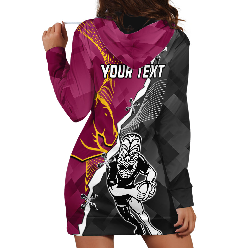 personalised-warriors-and-broncos-rugby-hoodie-dress-2023-together-sporty-style