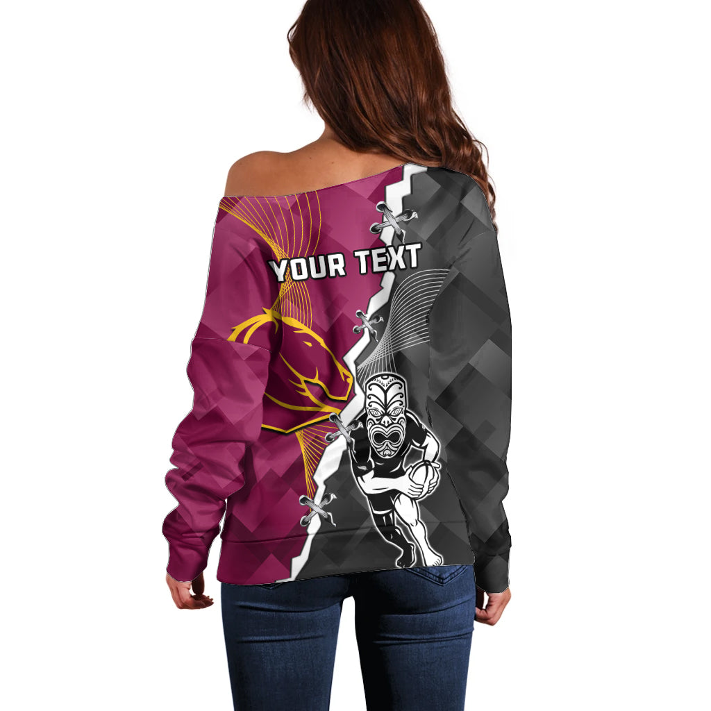personalised-warriors-and-broncos-rugby-off-shoulder-sweater-2023-together-sporty-style