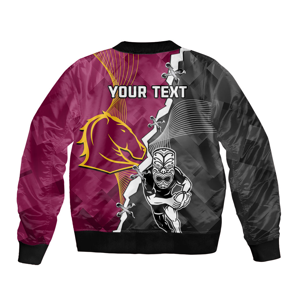 personalised-warriors-and-broncos-rugby-sleeve-zip-bomber-jacket-2023-together-sporty-style