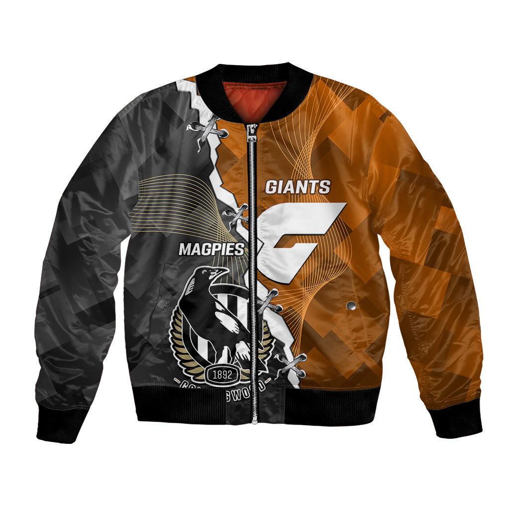 personalised-collingwood-and-giants-football-bomber-jacket-2023-together-sporty-style