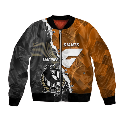 personalised-collingwood-and-giants-football-bomber-jacket-2023-together-sporty-style