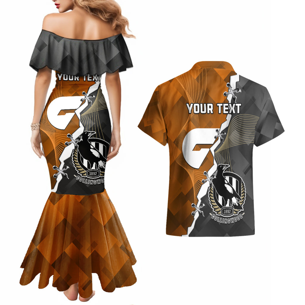 personalised-collingwood-and-giants-football-couples-matching-mermaid-dress-and-hawaiian-shirt-2023-together-sporty-style