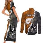 personalised-collingwood-and-giants-football-couples-matching-short-sleeve-bodycon-dress-and-long-sleeve-button-shirts-2023-together-sporty-style